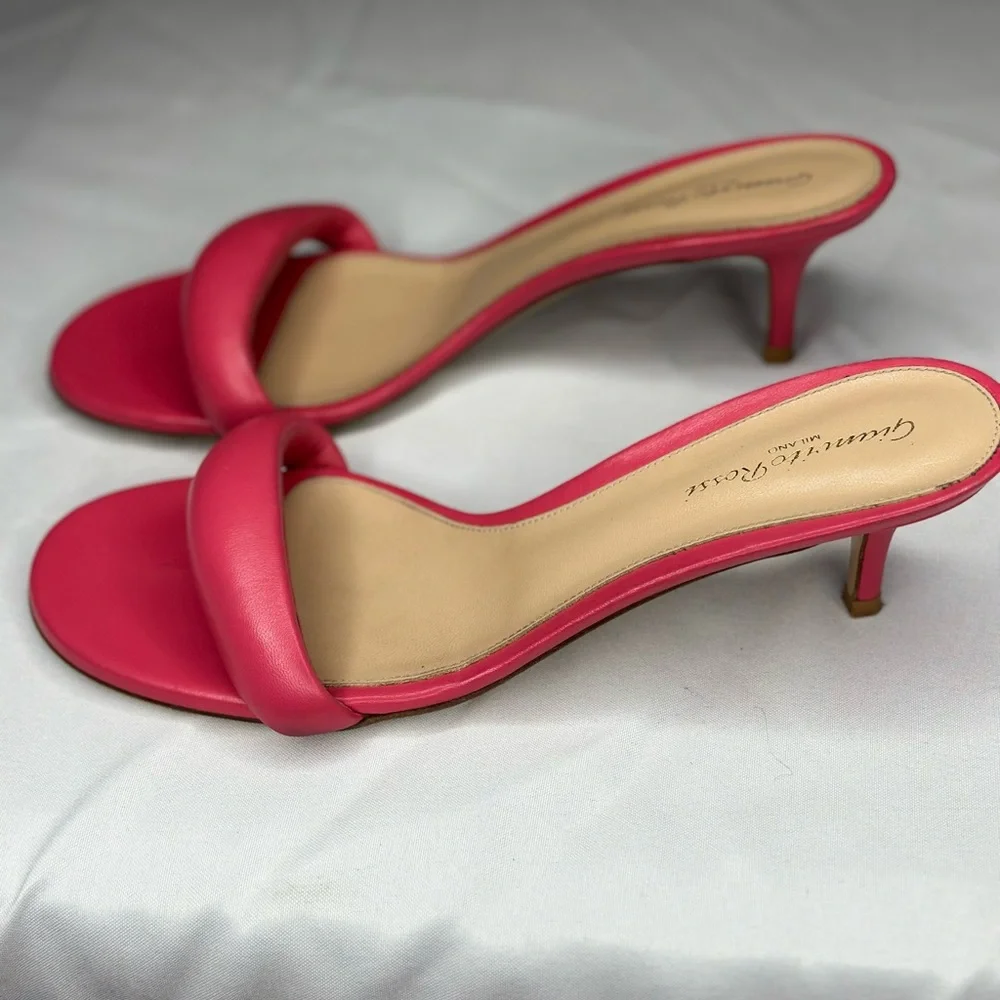 Gianvito Rossi Pink Bijoux Mules 55 - Picture 2 of 3